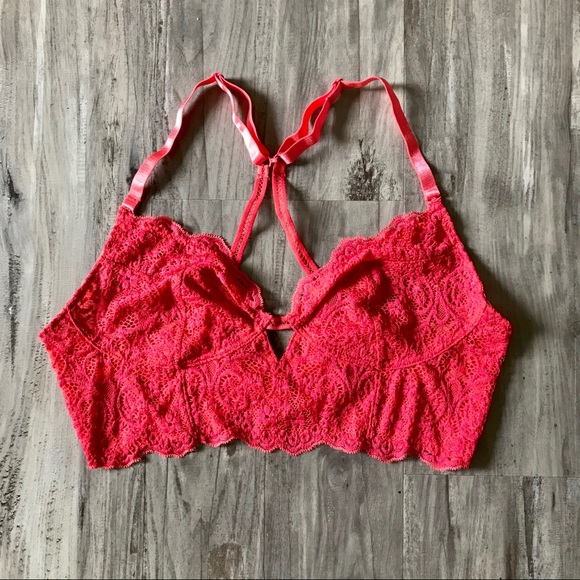 Free People Eye of The Sun Bralette (Red Combo) - Picture 2 of 8